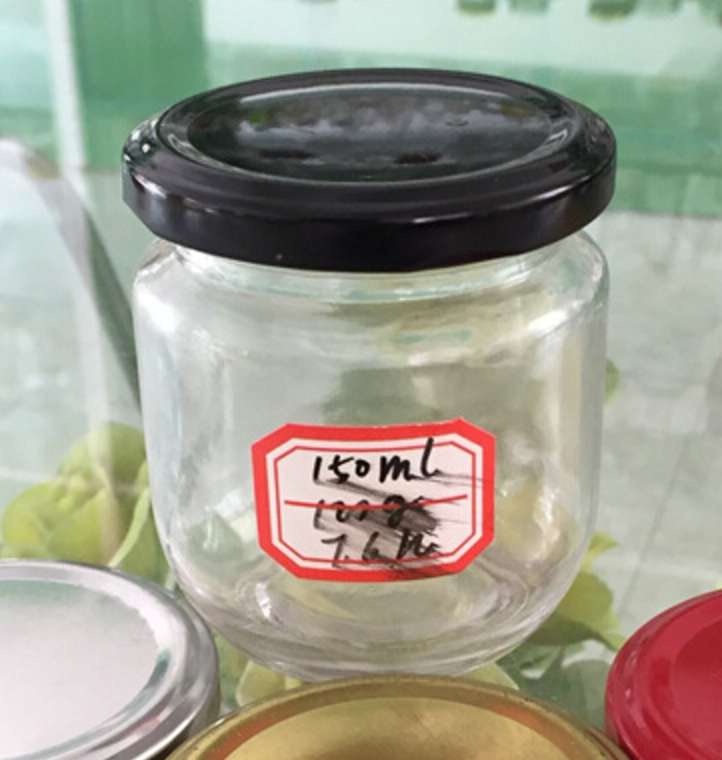 150ml 180ml glass honey jar jam bottle