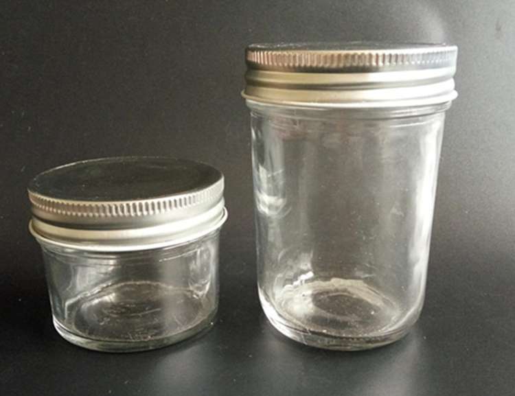 Food use caviar glass jar