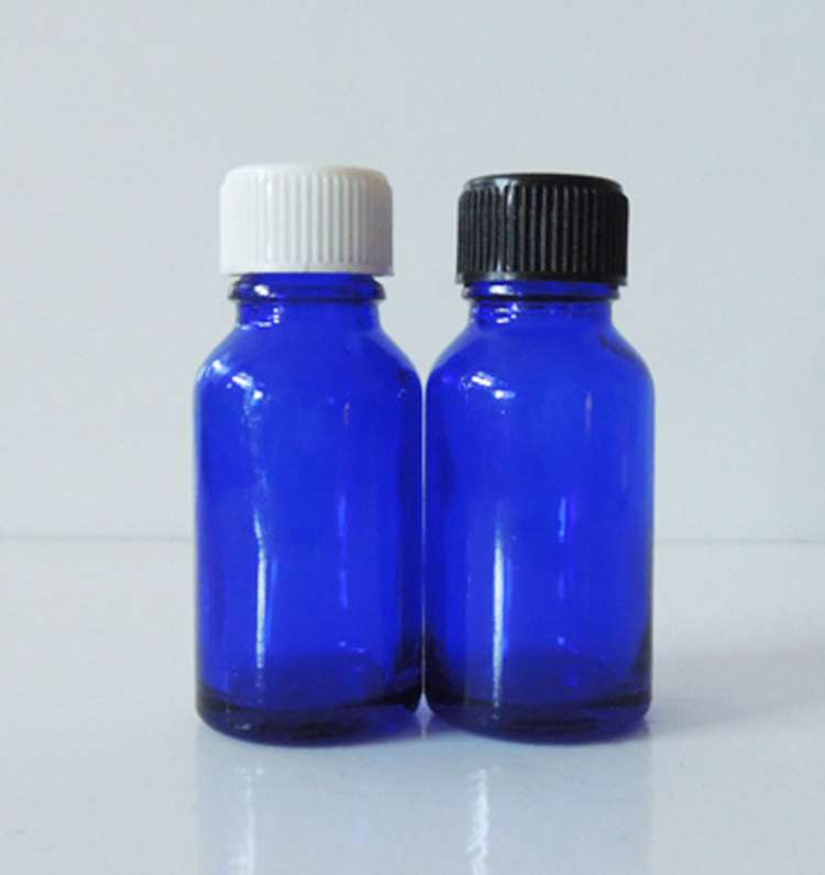 15ml blue essence oil glass bottle