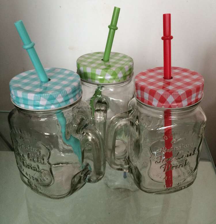 450 ml glass mason jar for milktea, juice, ice cream using jar