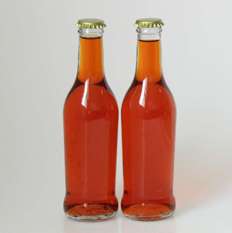 Sparkling drink glass bottle 250ml for juice