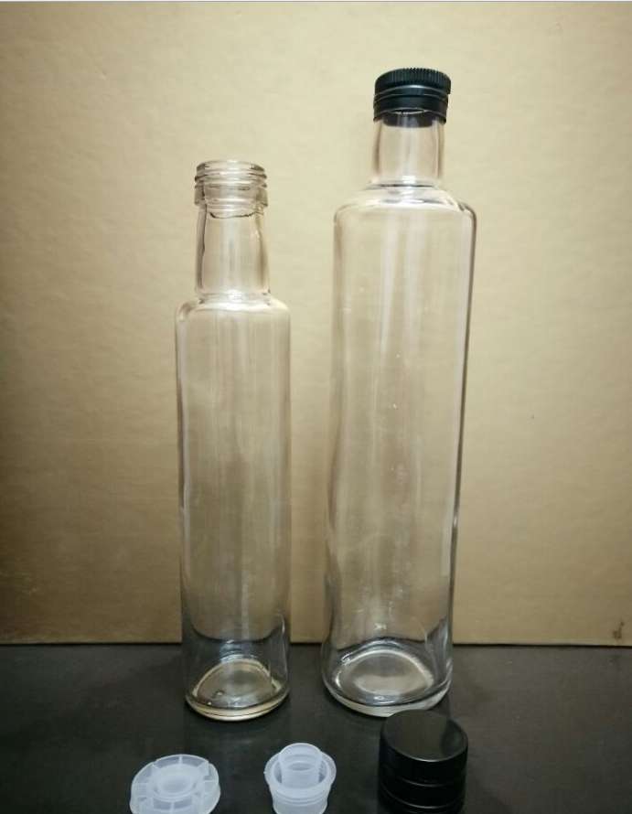 250ml 500ml 750ml Clear Dorica Olive Oil Glass Bottle