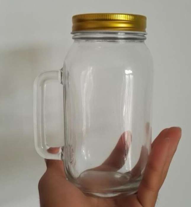 700ml big drinking glass mason jar