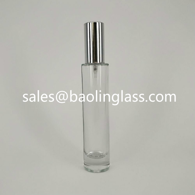 50ml thin perfume glass bottle with sprayer
