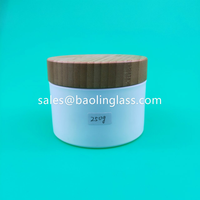 250g Bamboo cover cosmetic jar