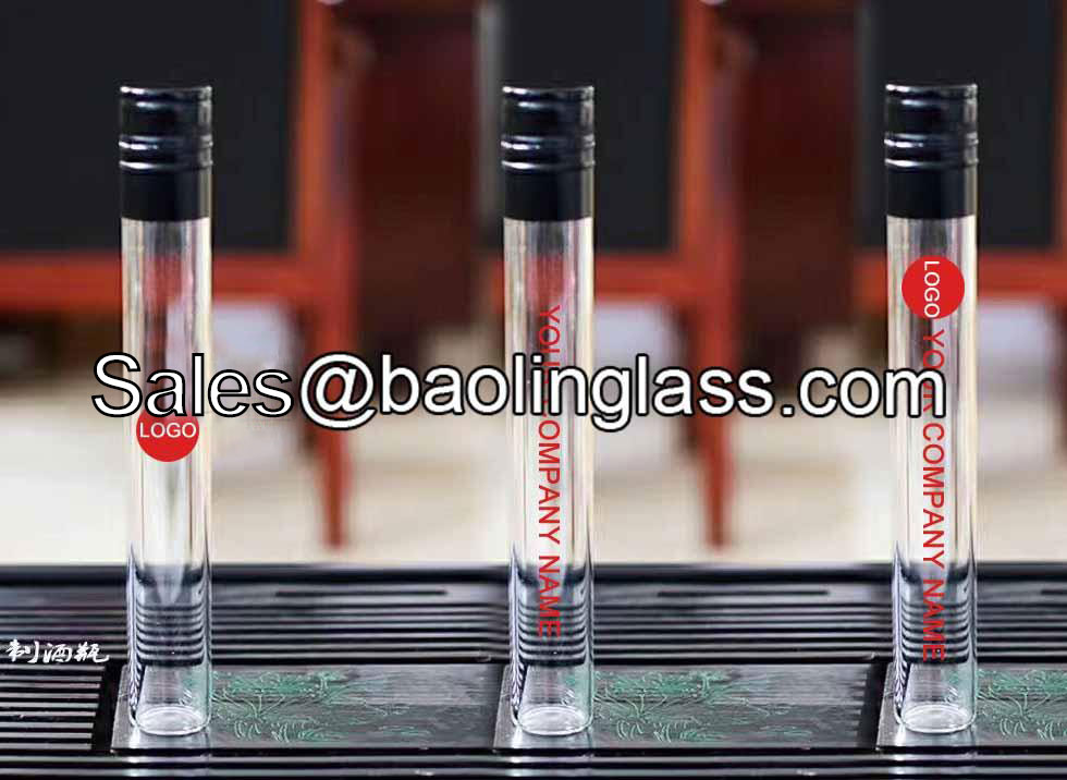 100ml Glass Tube Bottles for Liquor & Spirits in bulk