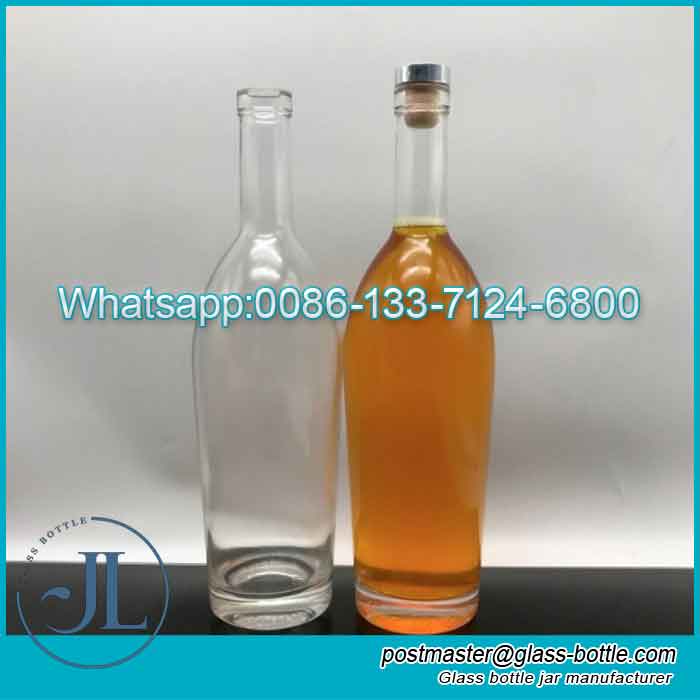 700ml brandy whiskey glass liquor bottle with T Cork