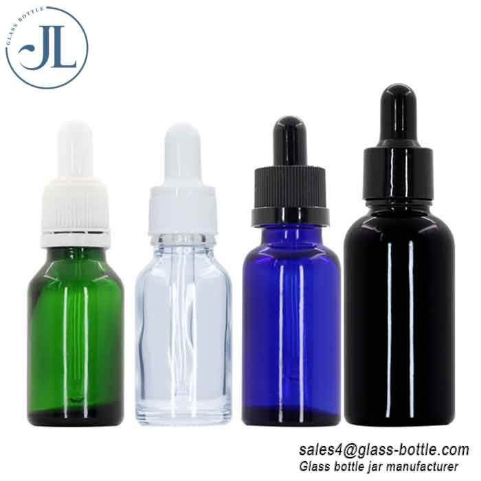 Cobalt Blue Tinted Glass Bottle with Dropper and Pump in Bulk