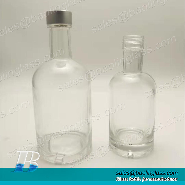 375ml vodka liquor alcohol spirits glass bottle with screw cap