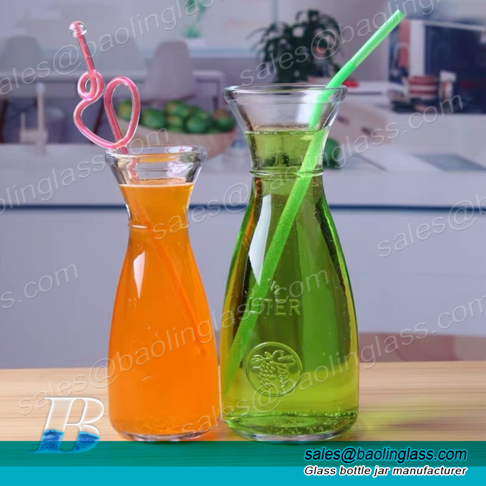 500 ml 1000ml Glass Carafe Water or Milk Bottles