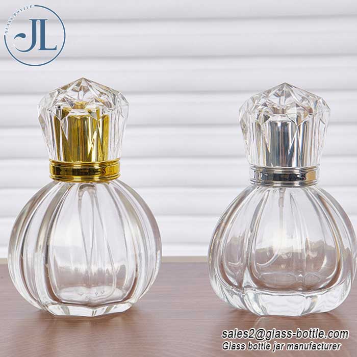 50ml/1.7ounce Fragrance Atomizer Vintage Pumpkin Empty Refillable Glass Perfume Bottle