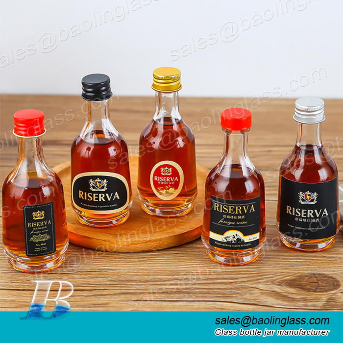 50ml Mini Empty Alcohol Party Favor Liquor Bottle Shots