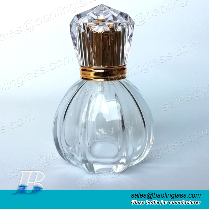 50ml/1.7ounce Fragrance Atomizer Vintage Pumpkin Empty Refillable Glass Perfume Bottle