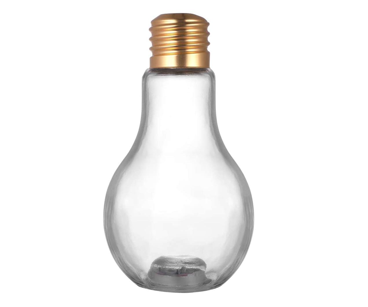 500ML Light Bulb Shaped Glass Bottle Novelty Drinking Glasses for Drinks Beers Cocktails