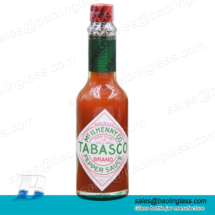 60ml pepper & hot sauce glass bottle