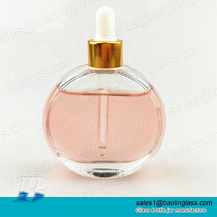 50ml Clear Empty Glass Perfume Oil Bottle glass essential oil dropper bottle