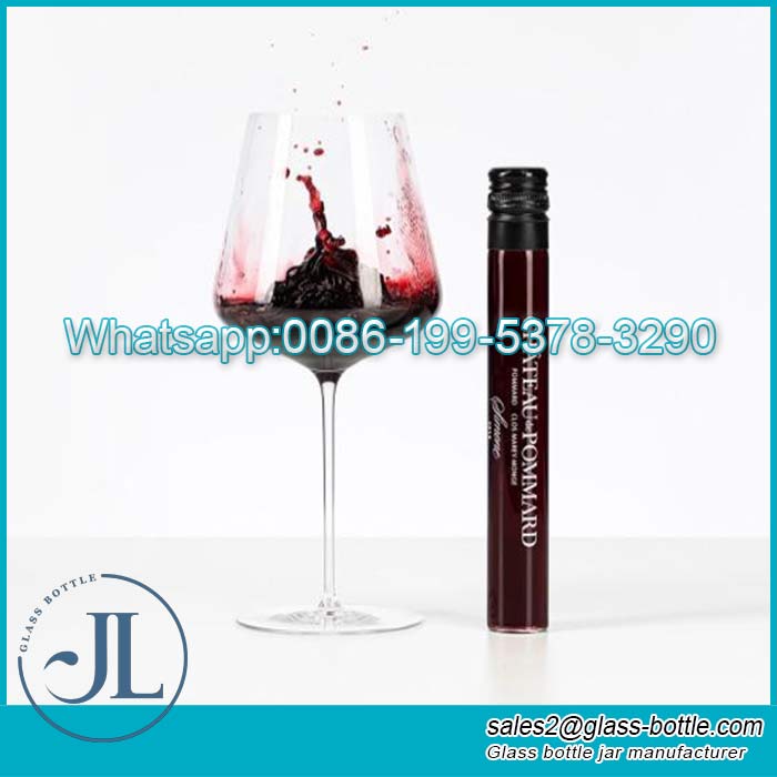 50ml 100ml small test wine bottles, wine in tube, glass bottle for wine