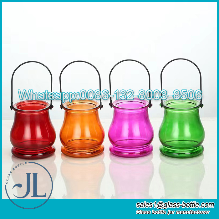 Lantern Tealight Handing Glass Candle Holders