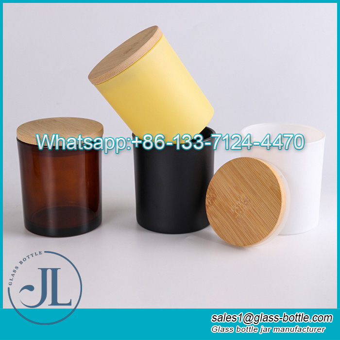 450ml candle jar with bamboowood lid