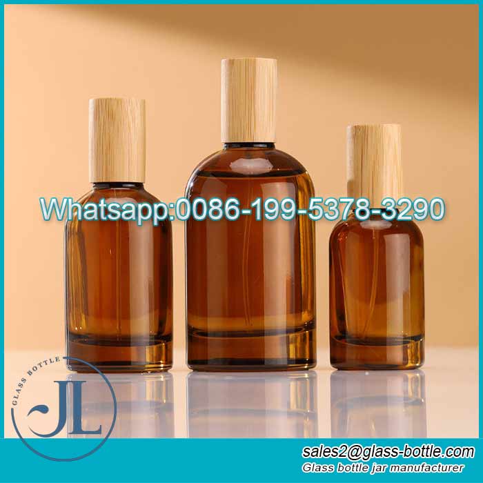 Wholesale 30ml 50ml 100ml fragrance perfume glass bottle cosmetic bottle with lid
