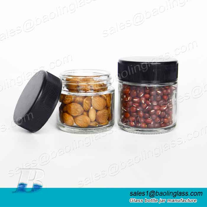 4oz Round Jar Straight Sided Clear Glass Jars