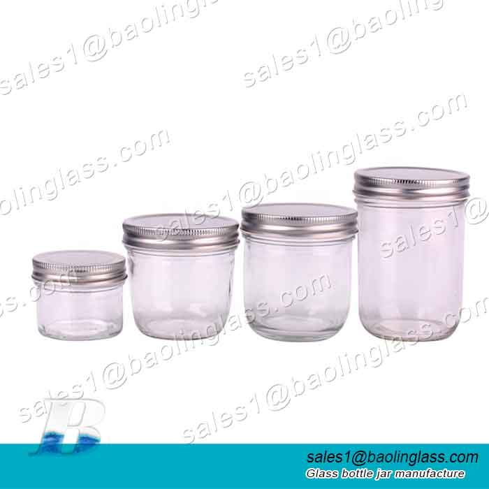 120ml 4 oz Wide Mouth Glass Mason Jars
