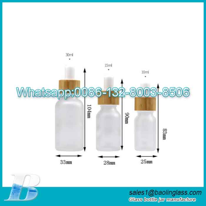 Frosted Glass Dropper Bottles