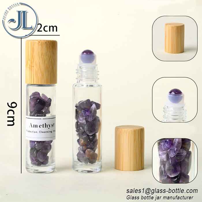 Natural Crystal Stone Essential Oil Roller Bottle Dispenser Wholesale