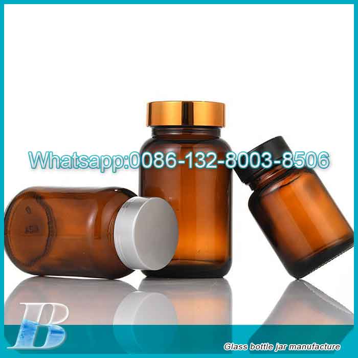 Amber Glass Pill Bottle 60ml 120ml 150ml 200ml 400ml