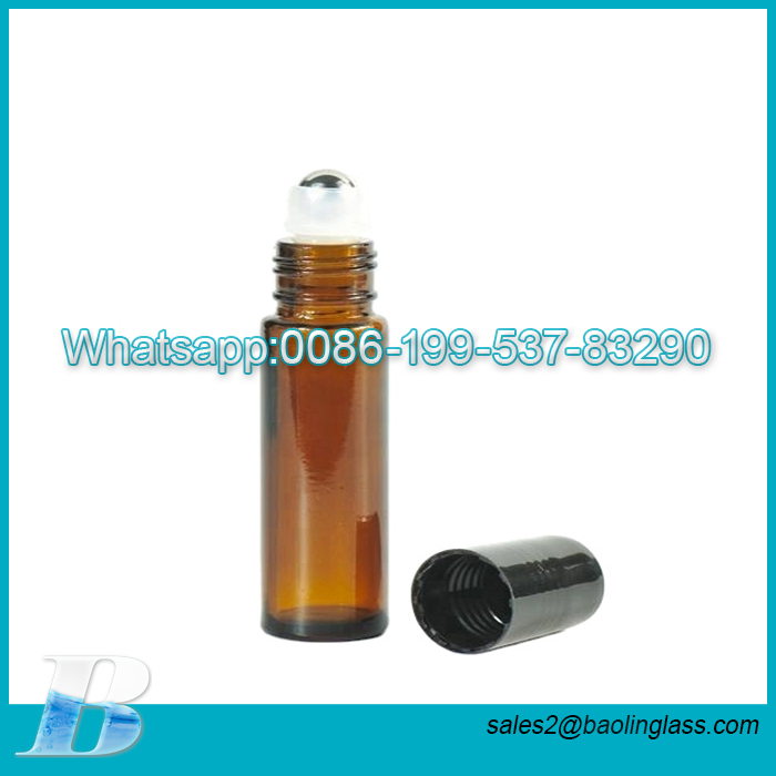 2ml 3ml 5ml 10ml Amber Glass Bottle Botellas For Perfume Essential Oils Cosmetic Jars Empty Roller Bal On Bottles