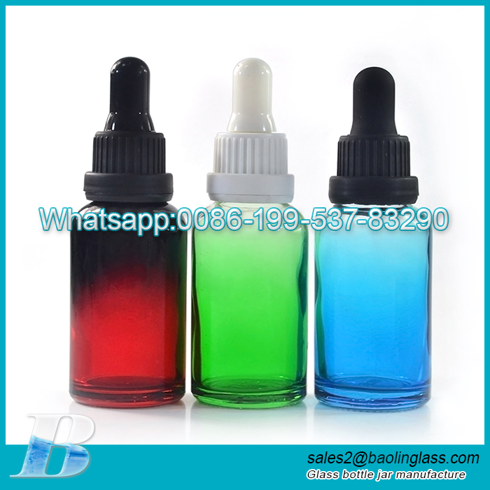 60ml empty essential oil glass bottle with childproof plastic dropper cap