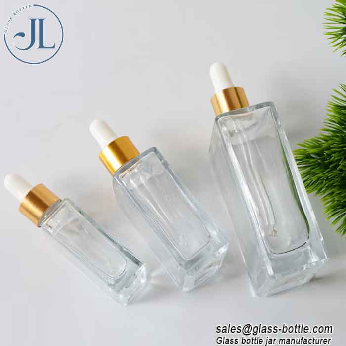 Cylinder Square Dropper Bottle with Serum Dropper