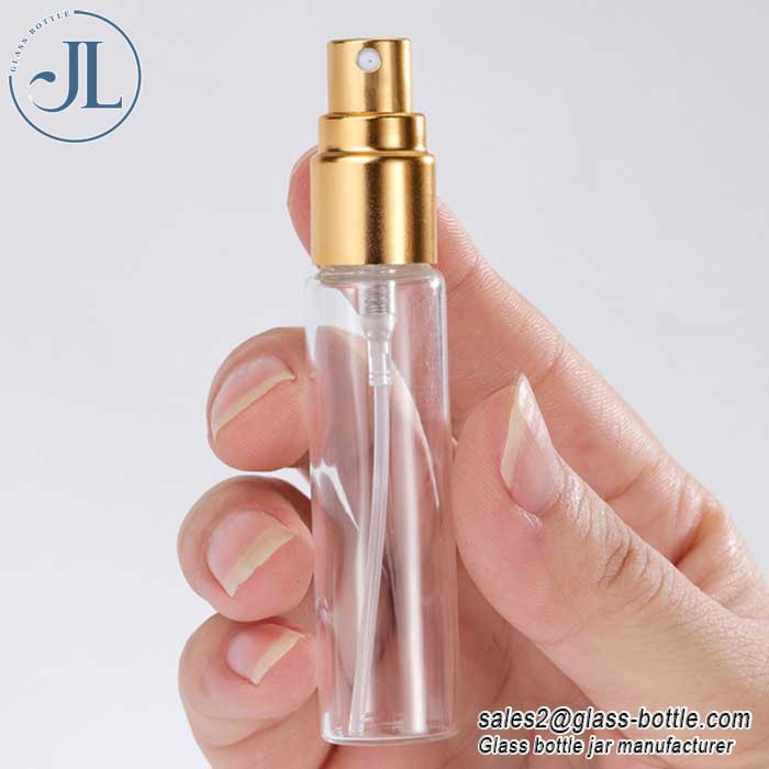 Gold Pump Spray Bottle Glass