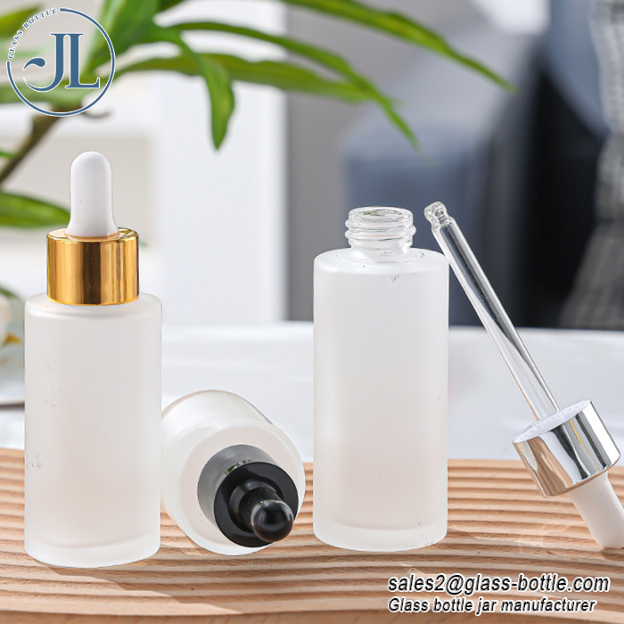 Frosted Glass Essential Oil Bottle with Dropper Wholesale