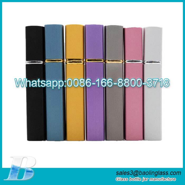 Hot selling 12ml portable travel container Anodized aluminum perfume spray bottle sub-bottle using perfume packing