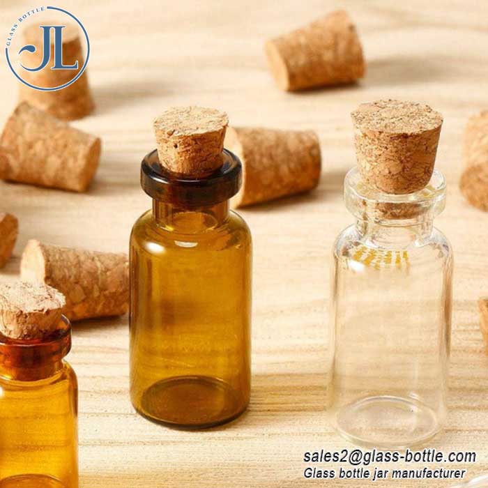Tiny Cork Glass Sample Bottles