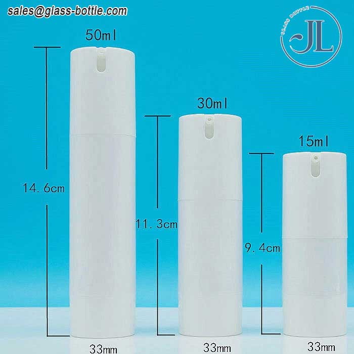 Travel Portable Refillable Airless Vacuum Pump Bottles