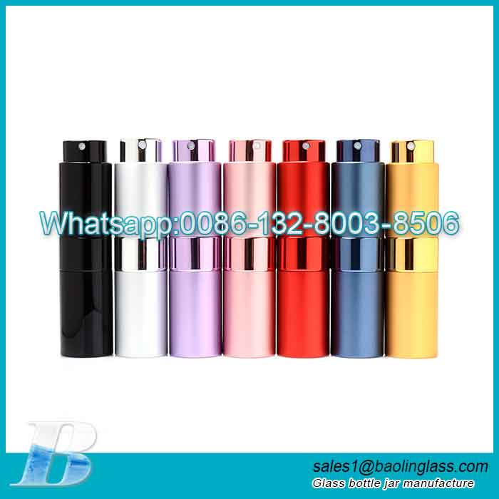 Luxury Mult-colored 8ml 10ml Portable Refillable Perfume Bottle Tube Glass Bottle