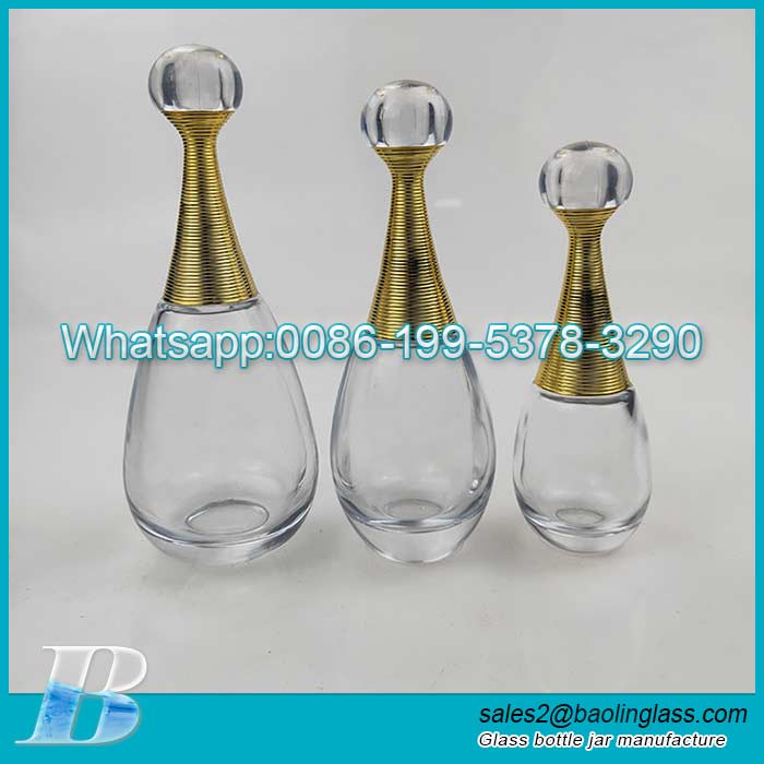 Wholesale Luxury 30ml 60ml 100ml Flacon Vide Parfum Verre Cylindrique Empty Perfume Glass Bottles