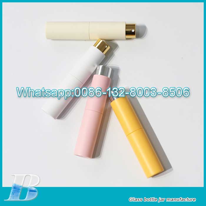 Custom Color Plastic Coat 10ml Portable Replacement Perfume Glass Bottle Manufacturer