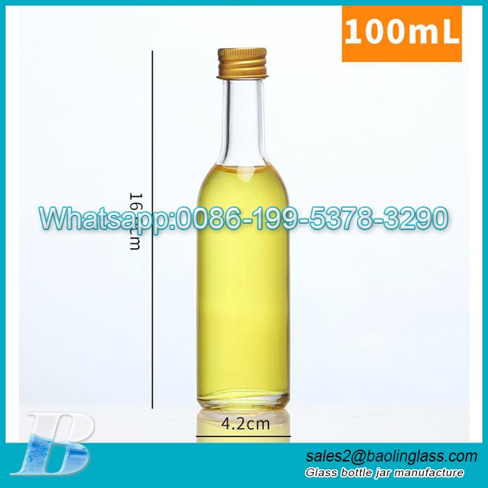 Made in china Hot selling150ml Clear Mini alcohol bittles Wine Whisky Vodka Spirit Liquor Glass Bottle for maple factory