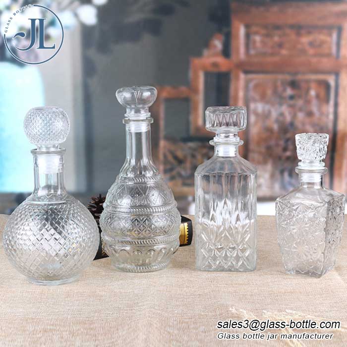 China supplier red wine dispenser glass empty bottle