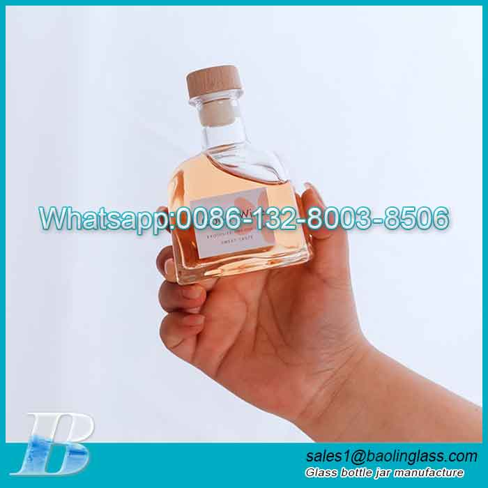 180ml Glass Fragrance Bottles Diffuser Bottle With Gloss Diffuser Cap & Plug