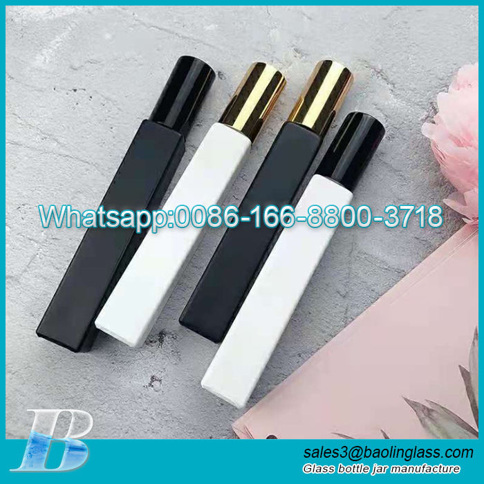 Empty 10ml high square perfume bottle with spray mist