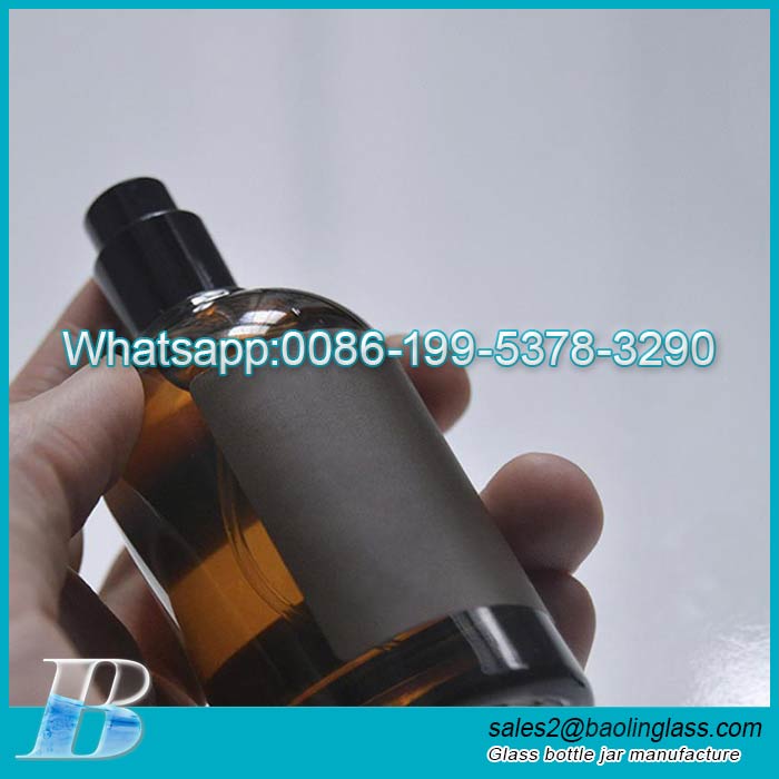 Hot selling 30ml 50ml 100ml Black Flacon Vide Parfum Verre Cylindrique Empty Perfume Glass Bottles factory