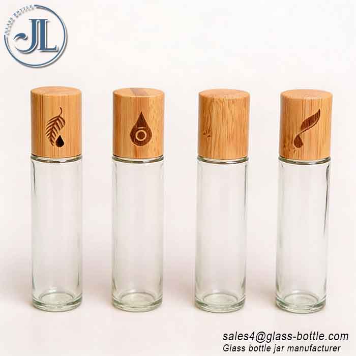 10ml Bamboo Massage Roller Bottle with Window