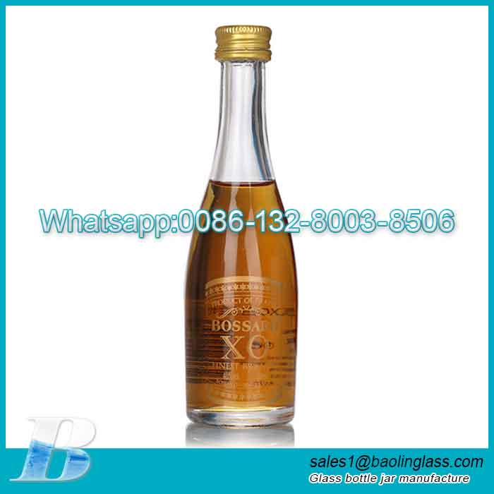 50 ml Glass Liquor Bottles with pilfer proof cap