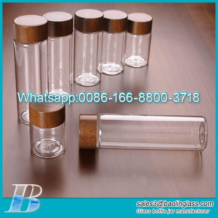 30ml free sample transparent printing logo sealing dry powder bottle with screw cap