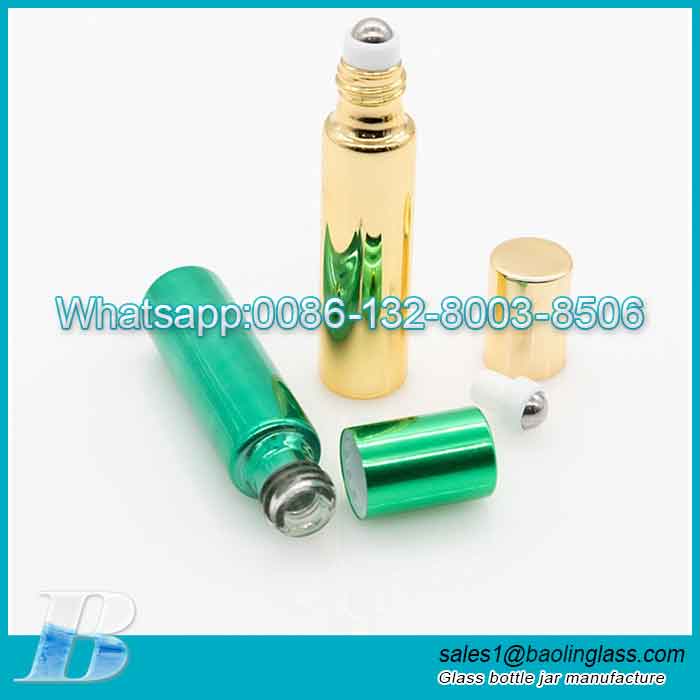 10ml UV coat tube glass bottle with roll ball
