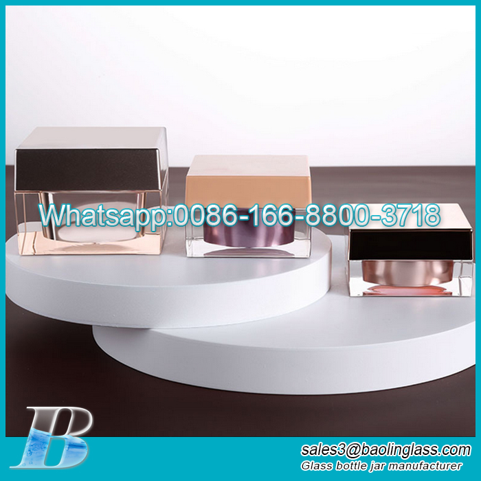 15g square acrylic delicate and angular face cream jars body cream jar